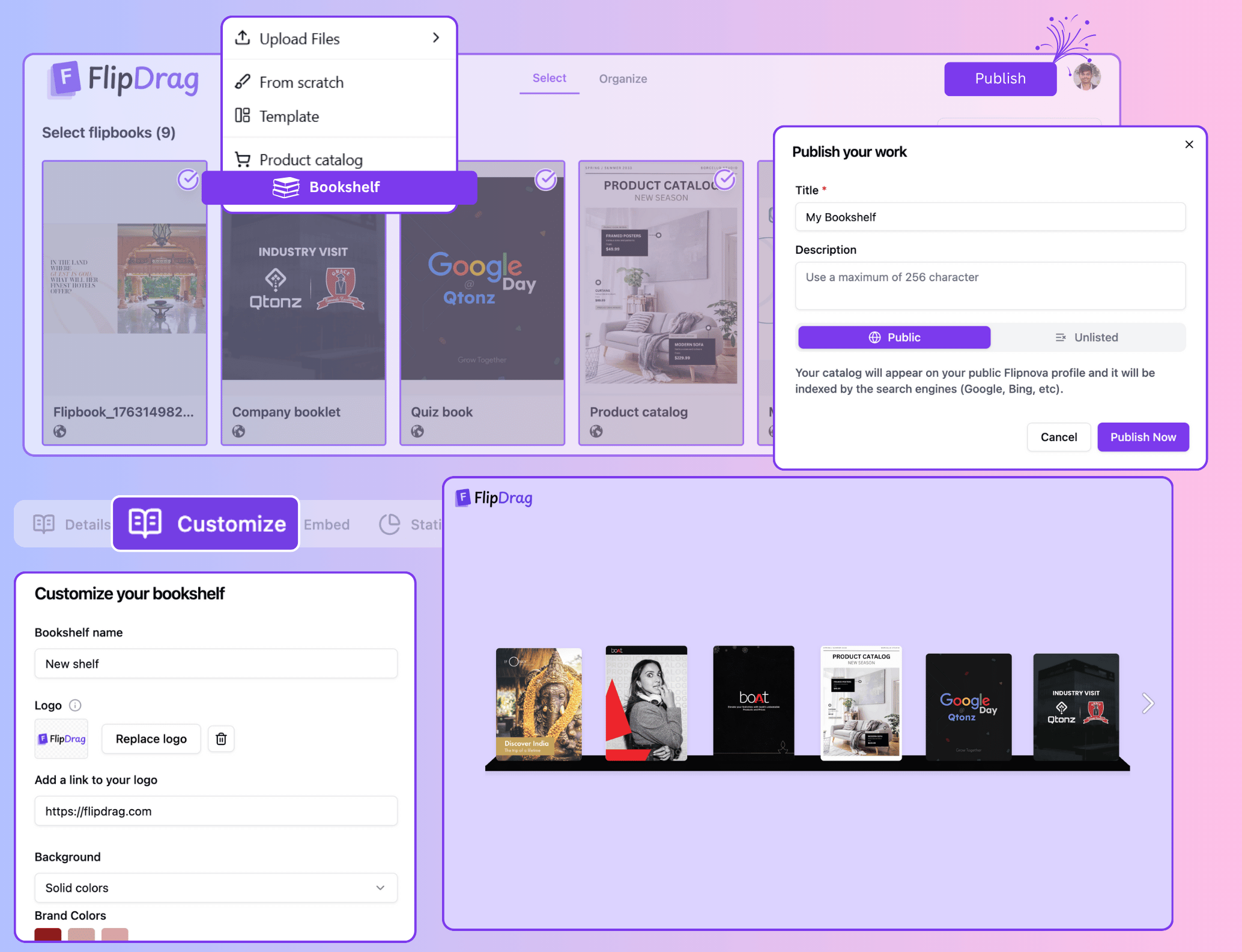 Contact Form feature in FlipDrag