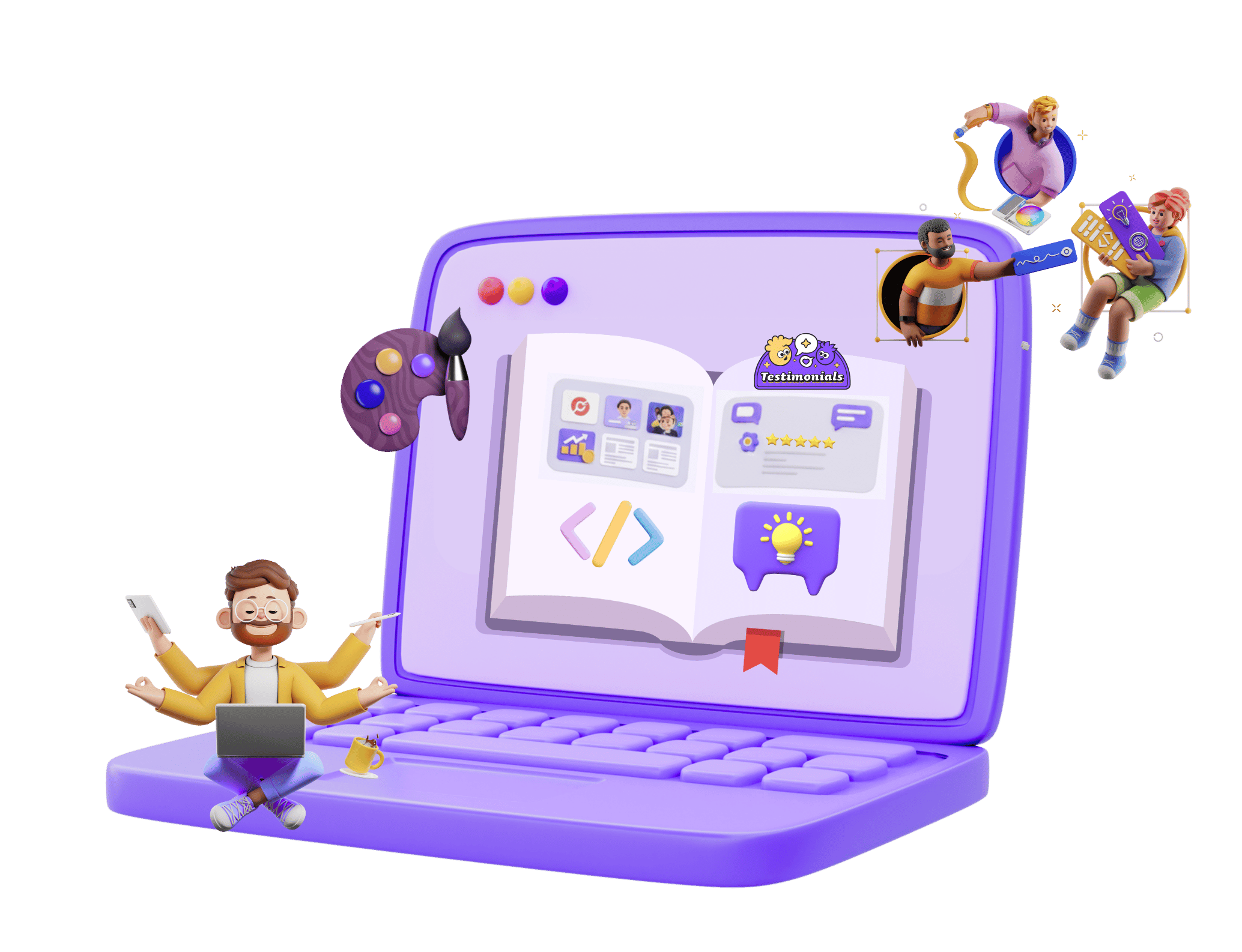 Designer portfolio flipbook example